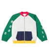 Bobo Choses Colour-block Zip-up Bomber Jacket In Green