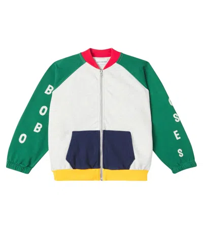 BOBO CHOSES ZIP-UP COTTON FLEECE SWEATSHIRT