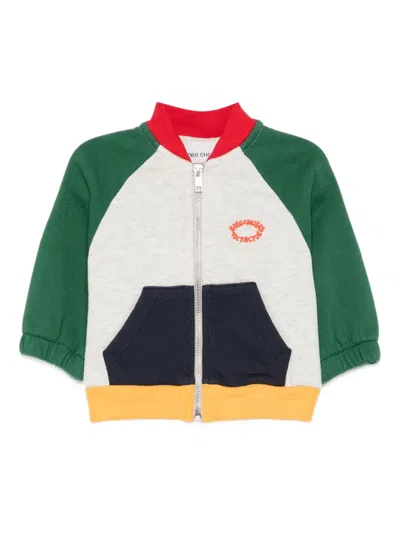 Bobo Choses Babies' Zip-up Sweatshirt In Multi