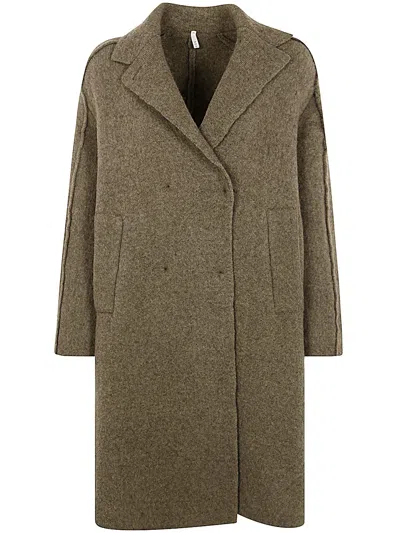 BOBOUTIC DOUBLE BREAST COAT,4768 K8 FOREST GREEN