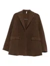 Boboutic Cashmere Blazer In Brown