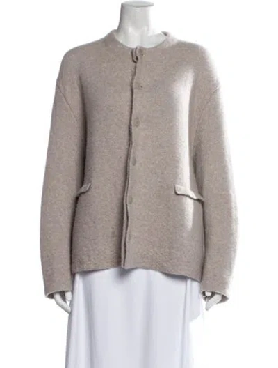 Pre-owned Boboutic Cashmere Crew Neck Sweater In Gray