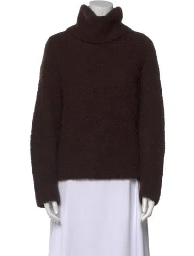 Pre-owned Boboutic Cashmere Turtleneck Sweater In Brown