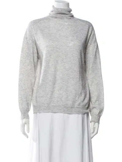 Pre-owned Boboutic Cashmere Turtleneck Sweater In Grey