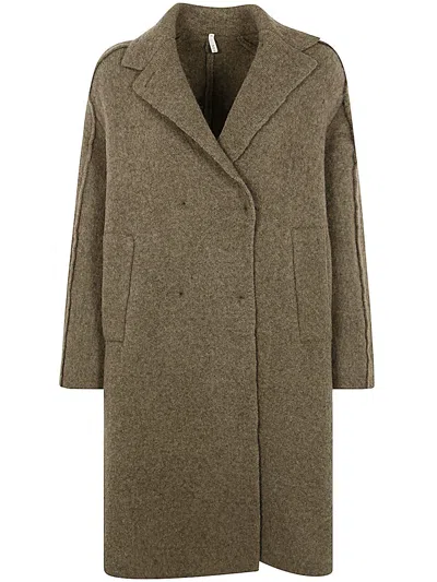 Boboutic Double Breast Coat In Green