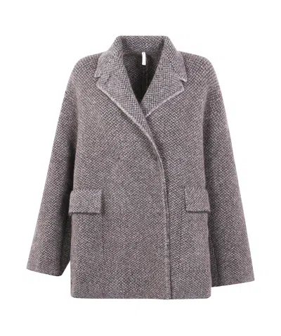 Boboutic Double Breast Jacket In Gray