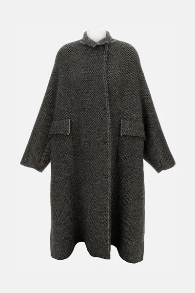 Boboutic Double-breasted Coat In Black