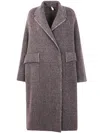 Boboutic Double Breasted Coat In Multi