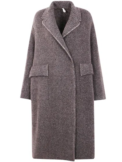Boboutic Double Breasted Coat In Multi