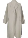 Boboutic Double-breasted Coat In Neutrals