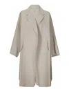 Boboutic Double-breasted Coat In White