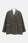 Boboutic Herringbone-weave Pocket Coat In Multi