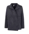 Boboutic Double Breasted Jacket In Blue