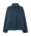 Boboutic Double Breasted Jacket In Blue