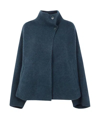Boboutic Double Breasted Jacket In Blue