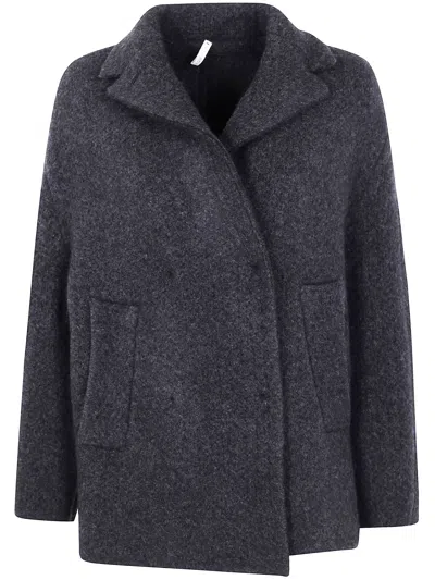 Boboutic Double Breasted Jacket In Gray