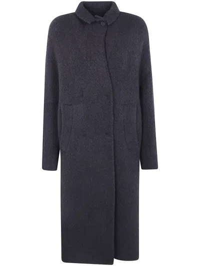 Boboutic Double-breasted Coat "bob`s Coat" In Blue