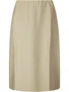 Boboutic Drawstring Midi Skirt In Neutrals