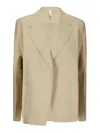 Boboutic Open-front Blazer In Beige