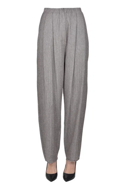Boboutic Knitted Trousers In Gray