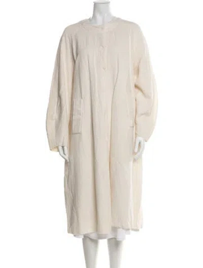 Pre-owned Boboutic Linen Coat In Neutral