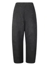 Boboutic Melangé-effect Trousers In Brown