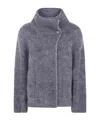 Boboutic Button-up Wool Jacket In Gray