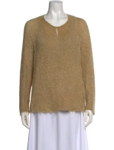Pre-owned Boboutic Silk Crew Neck Sweater In Neutral