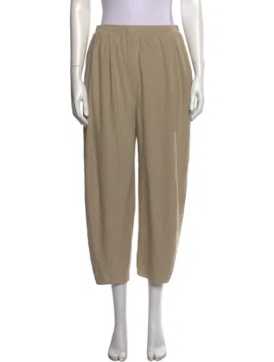 Pre-owned Boboutic Silk Wide Leg Pants In Neutrals