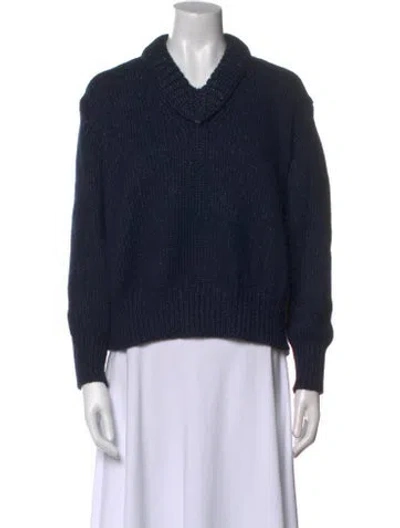 Pre-owned Boboutic V-neck Sweater In Blue