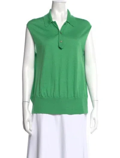 Pre-owned Boboutic V-neck Sweater In Green