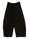 Boboutic Wide-leg Cropped Trousers In Black