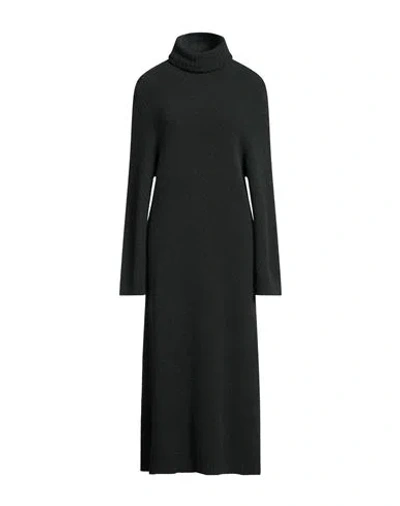Boboutic Woman Maxi Dress Dark Green Size S Cashmere, Silk