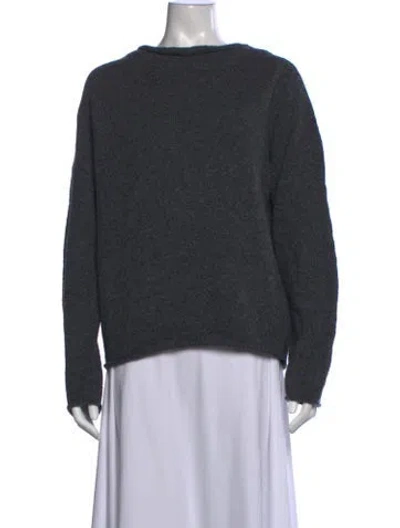 Pre-owned Boboutic Wool Crew Neck Sweater In Grey