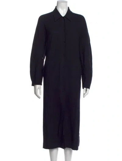 Pre-owned Boboutic Wool Long Dress In Black