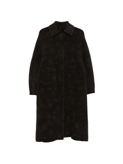 Boboutic Wool Reversible Coat In Brown