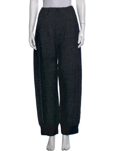Pre-owned Boboutic Wool Wide Leg Pants In Black