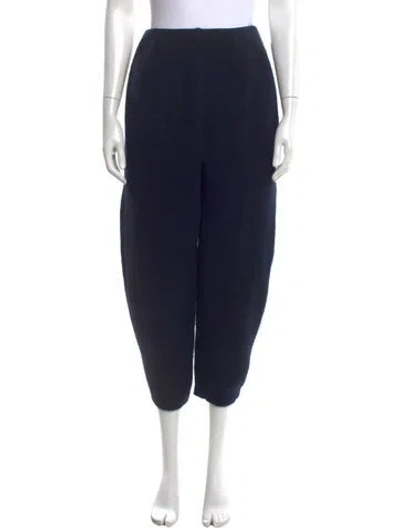 Pre-owned Boboutic Wool Wide Leg Pants In Blue