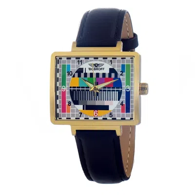 Bobroff Black Leather Watch In Brown