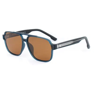 Bobroff Blue Acetate Sunglasses In Black