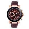 Bobroff Leather Men's Watch In Brown
