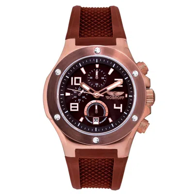 Bobroff Rubber Men's Watch In Brown