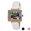 Bobroff White Leather Watch In White