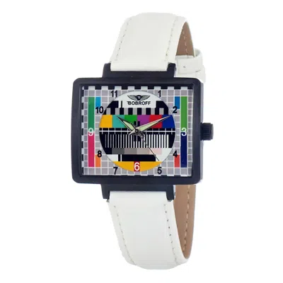 Bobroff Leather Women's Watch In White