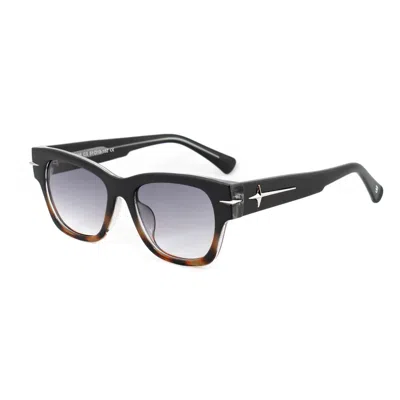 Bobroff Multicolor Acetate Sunglasses In Black