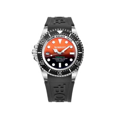 Bobroff Rubber Men's Watch In Black