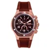Bobroff Rubber Men's Watch In Brown