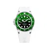 Bobroff White Rubber Watch In White