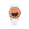 Bobroff White Rubber Watch In White