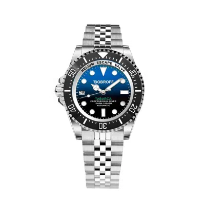 Bobroff White Rubber Watch In Silver